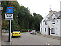 The old A75 road through Ringford