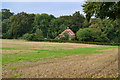 Looking towards Warren Farm Cottages