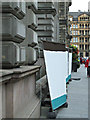 Damaged wall at the City Chambers