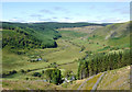 Cwm Tywi seen from Coed Nantyrhwch, Powys