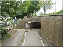 TQ2841 : Cycle path subway under the A23 by Oliver Dixon