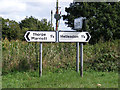 TG1913 : Roadsigns on Reepham Road by Geographer