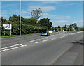 Victoria Road approaches the A484 roundabout north of Gowerton