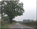 SJ3405 : Straight B4386 approaching Aston Pigot turning by John Firth