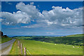 Looking back to the sea, beyond Penrhyn-coch