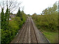 Welsh Marches Line north of Leominster railway station