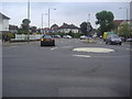 Roundabout at the end of Hale Lane