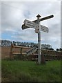 Signpost at Memory Cross