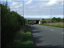 SK0407 : Motorway bridge over the A5195 by JThomas