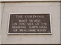 Guildhall plaque