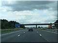 M62 nears Moor Lee Lane overbridge