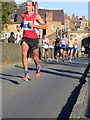 SJ4065 : MBNA Chester Marathon 2013 - More runners on the Old Dee Bridge by John S Turner