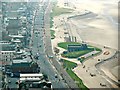 View south from the viewing gallery of the Blackpool Tower