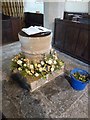 All Saints, Poyntington: font