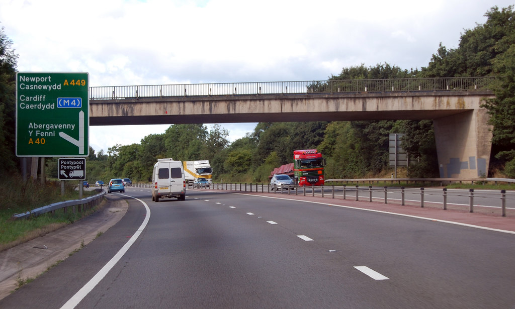 A40 Abergavenny junction ahead © Julian P Guffogg :: Geograph Britain ...