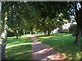 Path through open space, Spennells, Kidderminster