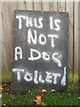 No dog poo here please