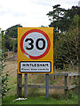 TM0943 : Hintlesham name sign by Geographer