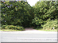 TM0543 : Entrance to Wolves Wood Nature Reserve by Geographer