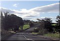 SH5825 : A496 at Taltreuddyn entrance by John Firth