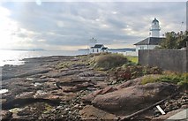 NS1367 : Toward Point and lighthouse by Alan Reid