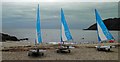 Training dinghies on Swanpool beach