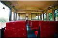 Interior of a Chasewater Railway carriage at Chasetown (Church Street) Station, Chasetown, Staffs