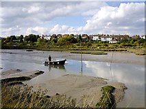 TR0062 : Sunday morning on Oare Creek with Oare beyond by Peter Skynner