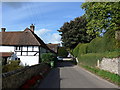 Looking down Station Road towards the A32