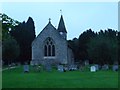 SU1962 : St Andrew's church, Wootton Rivers, at dusk by Christine Johnstone