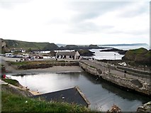 D0345 : Ballintoy Harbour from above the boat house by Eric Jones
