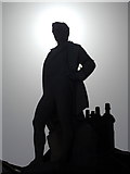 SW4730 : Penzance: Sir Humphry Davy is silhouetted by Chris Downer