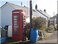 The Lizard: phone box on Church Cove Road