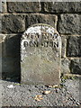 Boundary stone on the A658