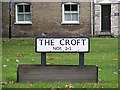 TL8741 : The Croft sign by Geographer