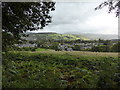 View to Llangattock from the canal towpath