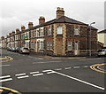 Bricked-up corner of May Street and Dalton Street, Cathays, Cardiff