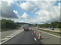 M54 approaches J6 interchange