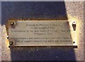 Donation Plaque on the Fisherman