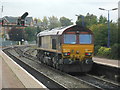 Class 66 locomotive at Aylesbury Station