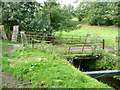 Field access bridge over Black Brook