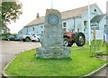 Commemoration stone at Llangyndeyrn