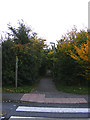 Footpath off Brook Farm Road