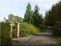 NS5064 : Barshaw Park: entrance to Peace Garden by Lairich Rig
