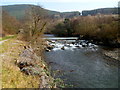 Afon Afan below a weir in the NE of Cwmavon