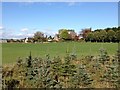 Farmland and houses at Heck