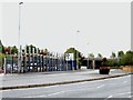 The A2 approaching the A6 (Inver Road) Flyover at Larne