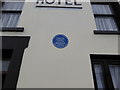 Plaque on the Lamb Inn at Penderyn