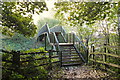 Footbridge over Orrell sliproad M6 jn26