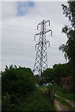 TQ5940 : Pylon by Sandhurst Rd by N Chadwick